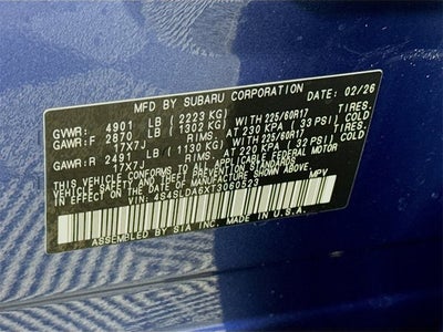 2026 Subaru FORESTER Standard Model