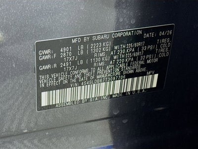 2026 Subaru FORESTER Premium