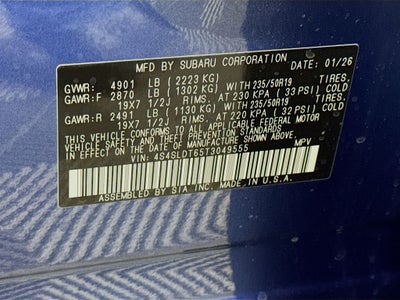 2026 Subaru FORESTER Touring