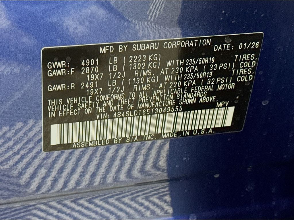 2026 Subaru FORESTER Touring