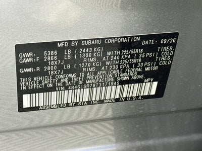 2026 Subaru FORESTER Limited Hybrid
