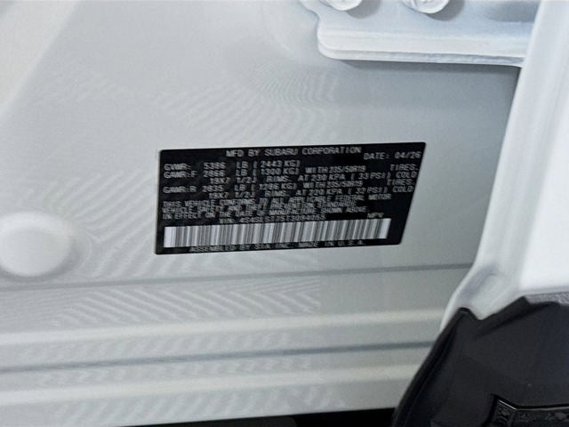 2026 Subaru FORESTER Touring Hybrid