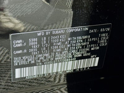 2026 Subaru FORESTER Touring Hybrid