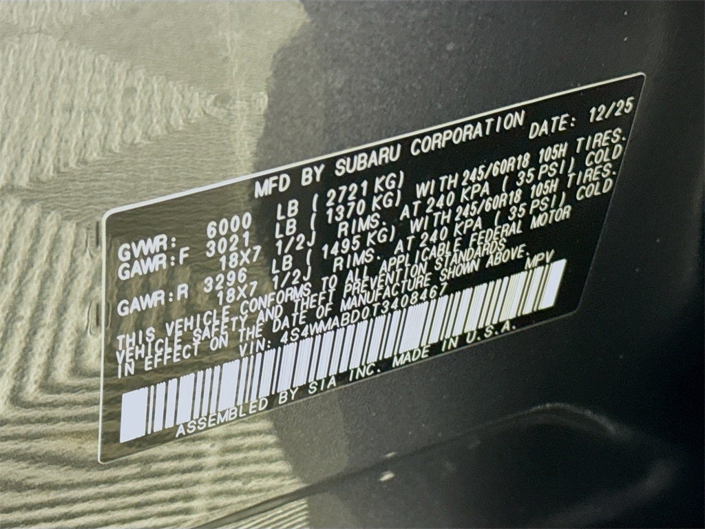 2026 Subaru ASCENT Premium 7-Passenger