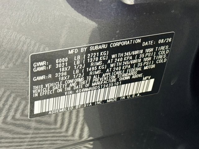 2026 Subaru ASCENT Premium 7-Passenger