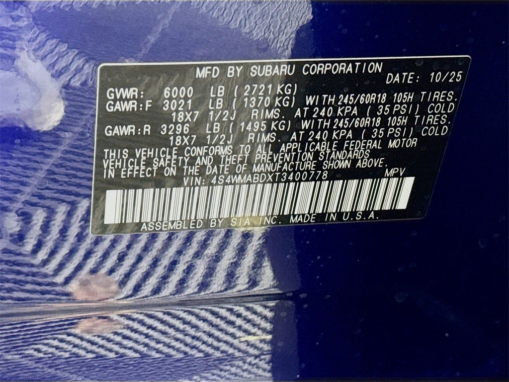 2026 Subaru ASCENT Premium 7-Passenger