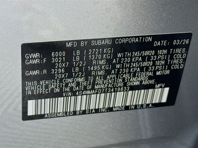 2026 Subaru ASCENT Limited 8-Passenger