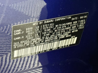 2026 Subaru ASCENT Limited 7-Passenger