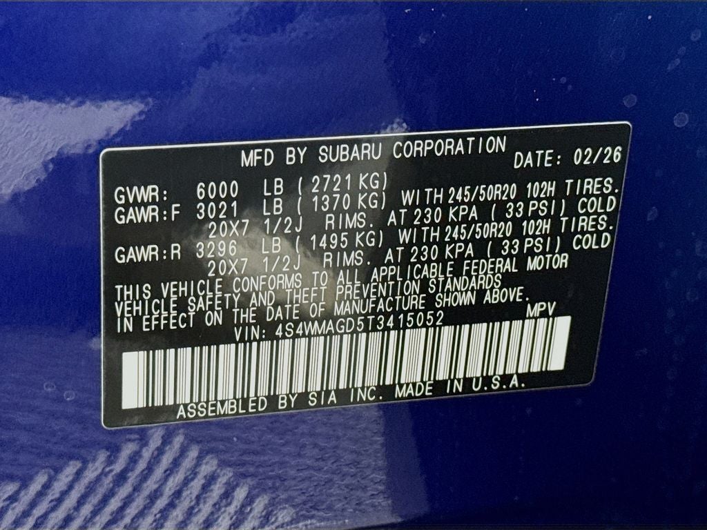 2026 Subaru ASCENT Limited 7-Passenger