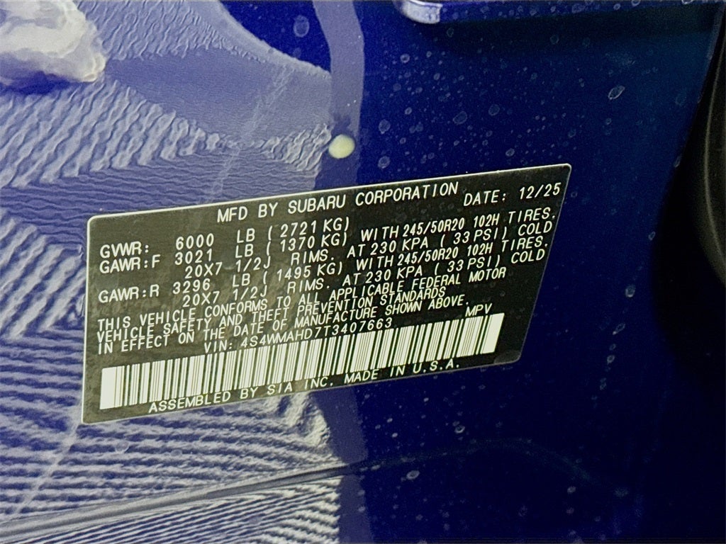 2026 Subaru ASCENT Limited Bronze Edition 7-Passenger