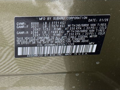 2026 Subaru ASCENT Onyx Edition Touring 7-Passenger