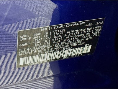 2026 Subaru ASCENT Onyx Edition Touring 7-Passenger