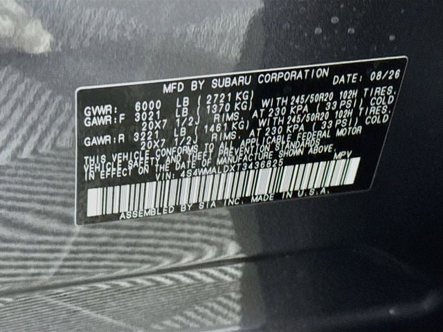 2026 Subaru ASCENT Onyx Edition Touring 7-Passenger