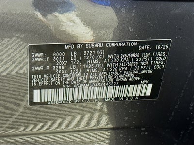 2025 Subaru ASCENT Touring