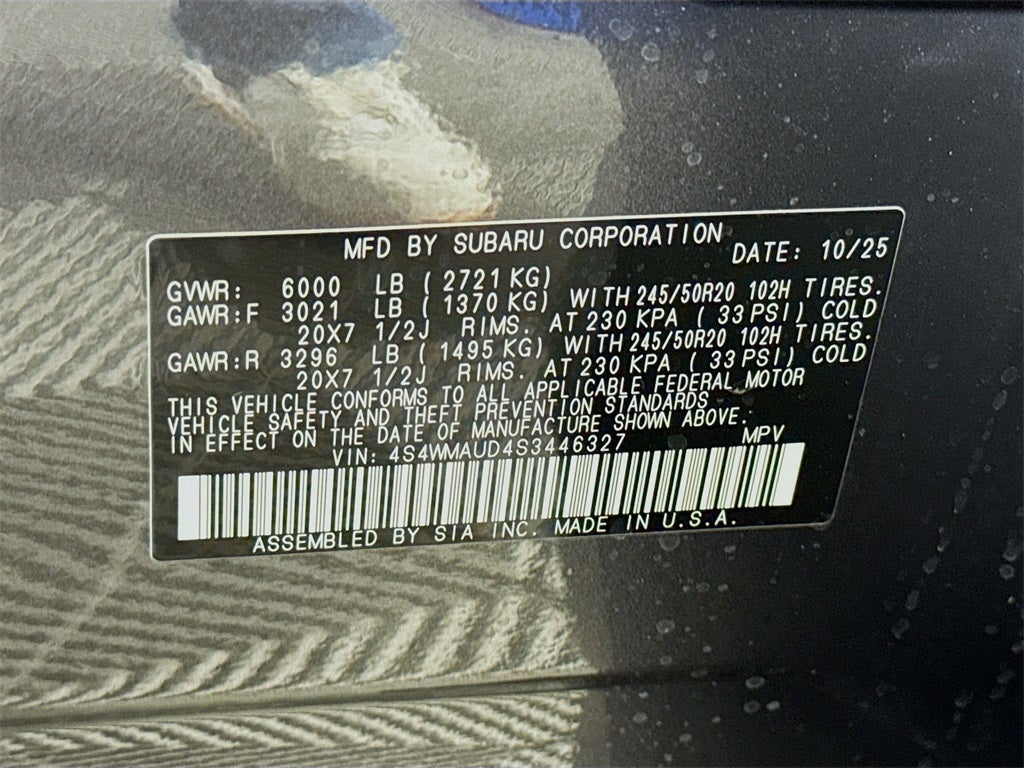 2025 Subaru ASCENT Touring