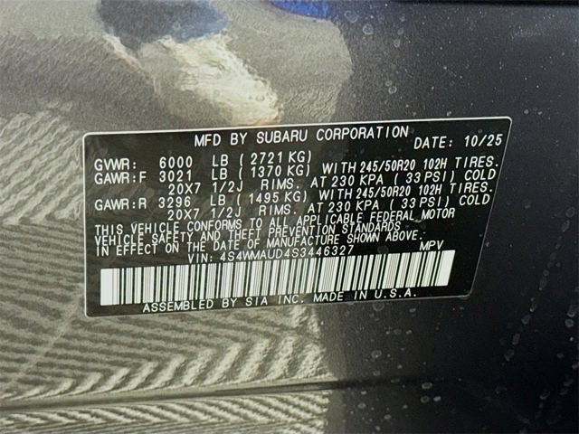 2025 Subaru ASCENT Touring