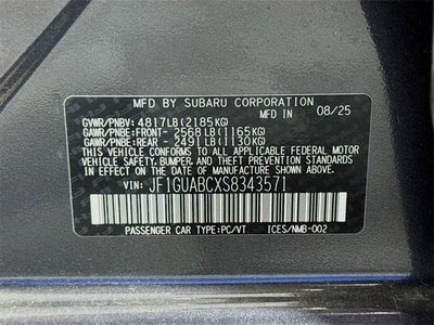 2025 Subaru IMPREZA Base