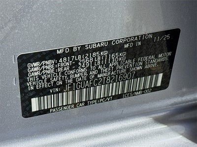 2026 Subaru IMPREZA Sport