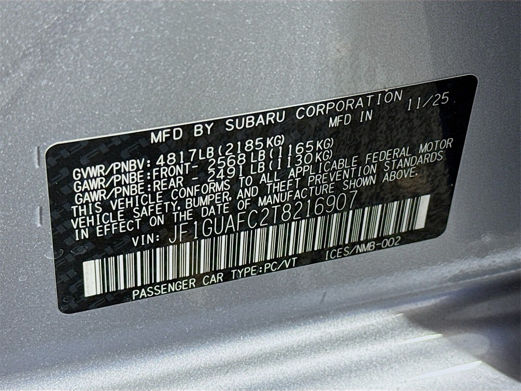 2026 Subaru IMPREZA Sport