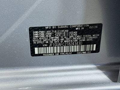 2026 Subaru IMPREZA Sport