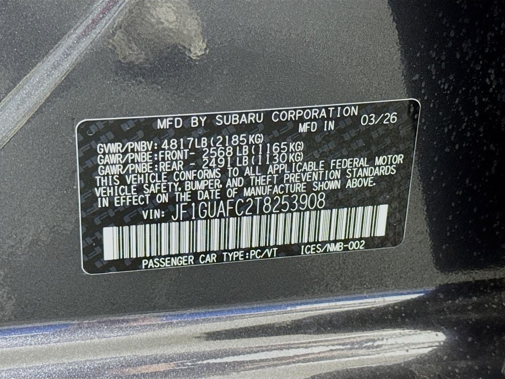 2026 Subaru IMPREZA Sport