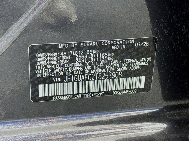 2026 Subaru IMPREZA Sport