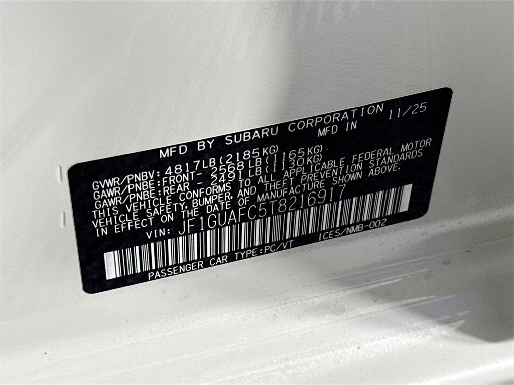 2026 Subaru IMPREZA Sport