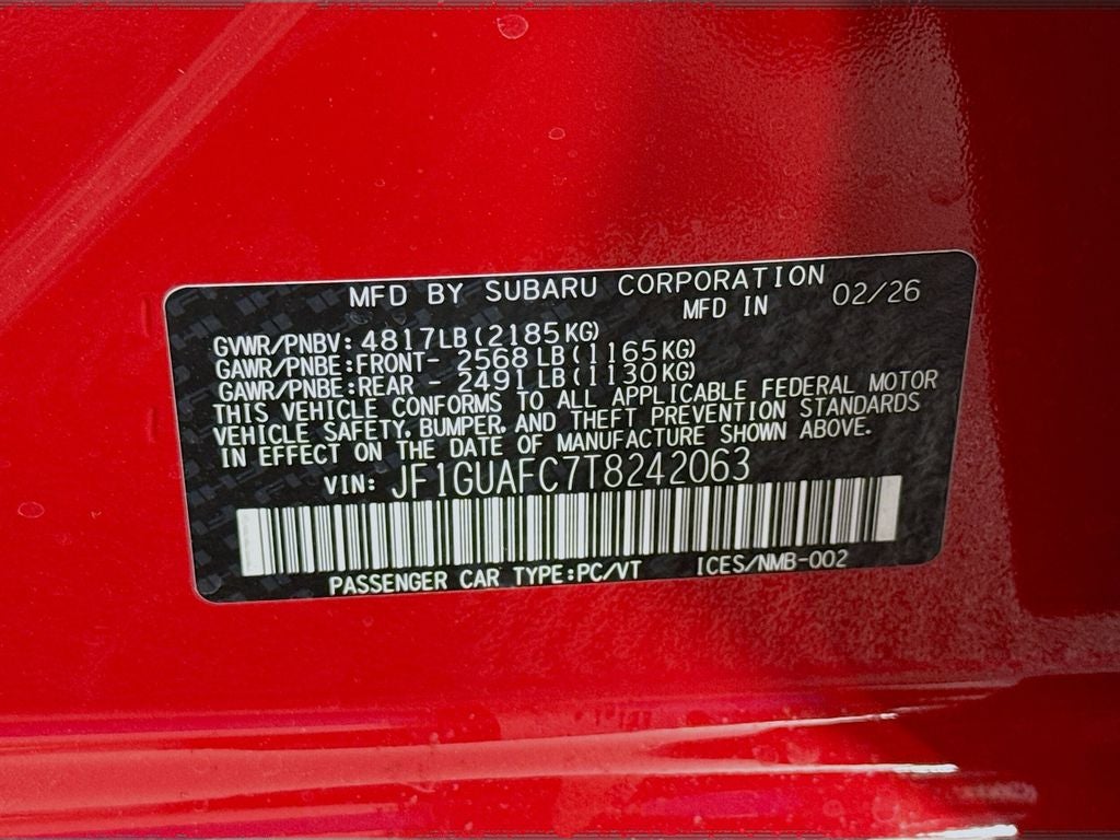 2026 Subaru IMPREZA Sport