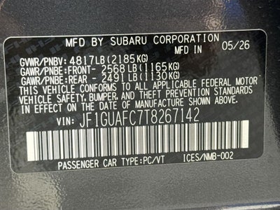2026 Subaru IMPREZA Sport