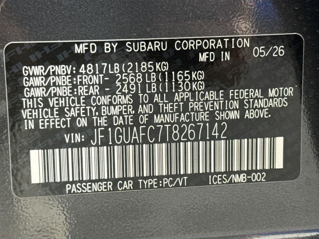 2026 Subaru IMPREZA Sport