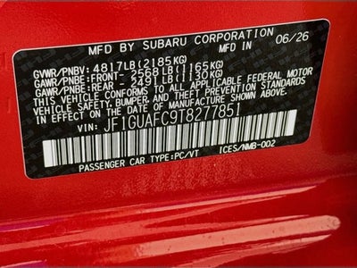 2026 Subaru IMPREZA Sport