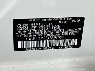 2026 Subaru IMPREZA Sport