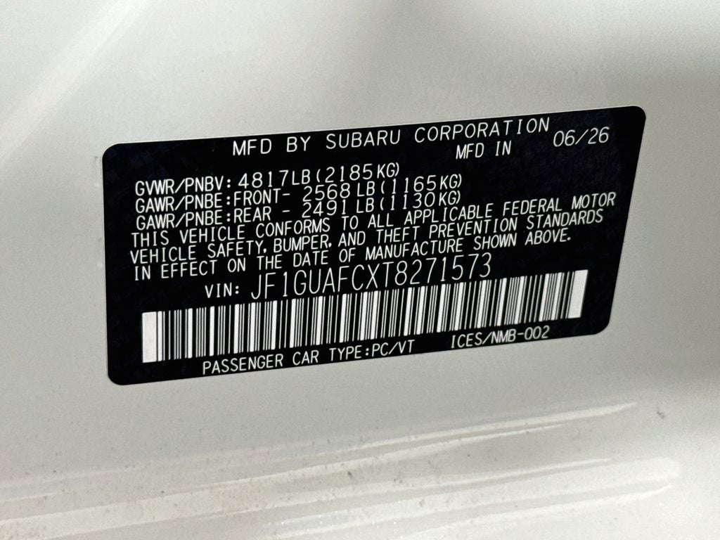 2026 Subaru IMPREZA Sport