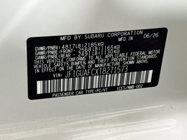 2026 Subaru IMPREZA Sport
