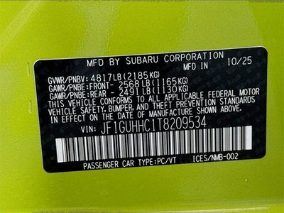 2026 Subaru IMPREZA RS