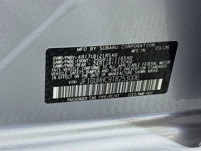 2026 Subaru IMPREZA RS