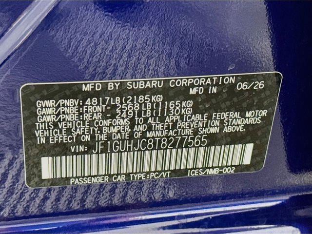 2026 Subaru IMPREZA RS