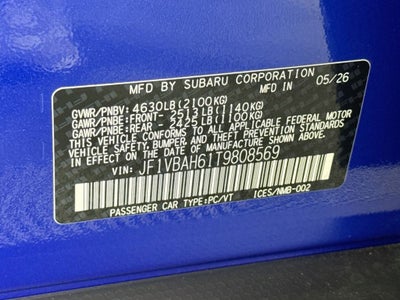 2026 Subaru WRX Premium