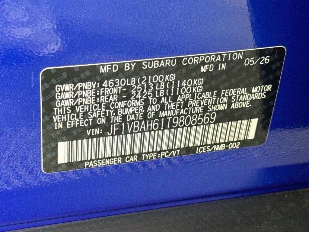 2026 Subaru WRX Premium