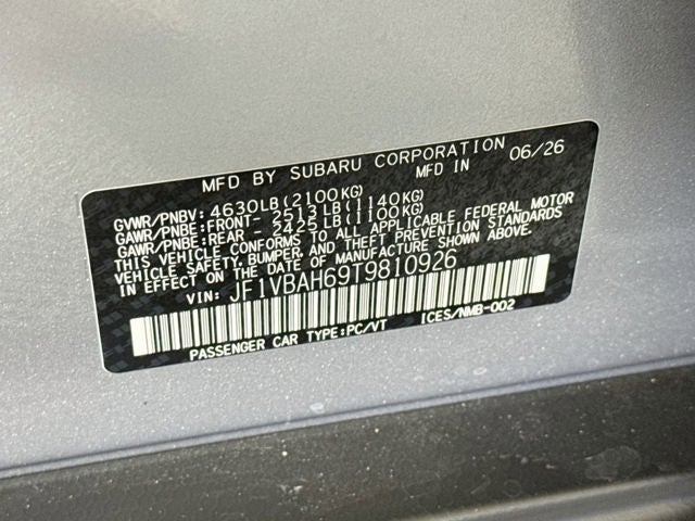 2026 Subaru WRX Base