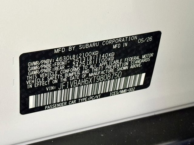 2026 Subaru WRX Base