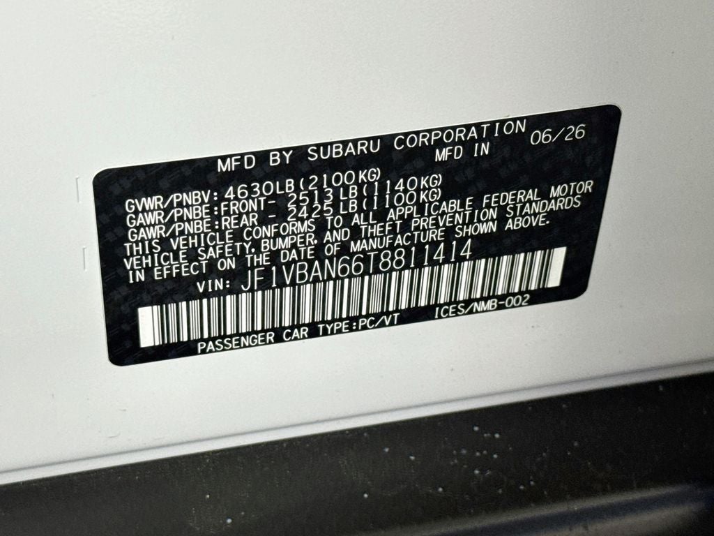 2026 Subaru WRX Limited