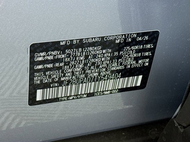 2026 Subaru OUTBACK Premium