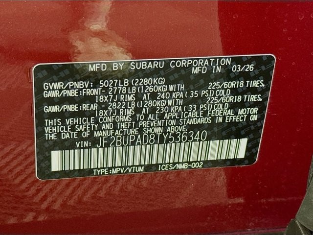2026 Subaru OUTBACK Premium