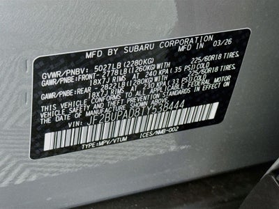 2026 Subaru OUTBACK Premium