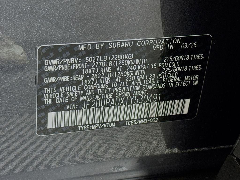 2026 Subaru OUTBACK Premium