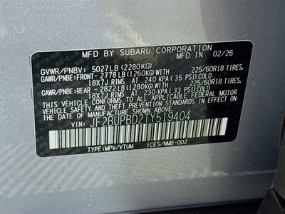 2026 Subaru OUTBACK Premium