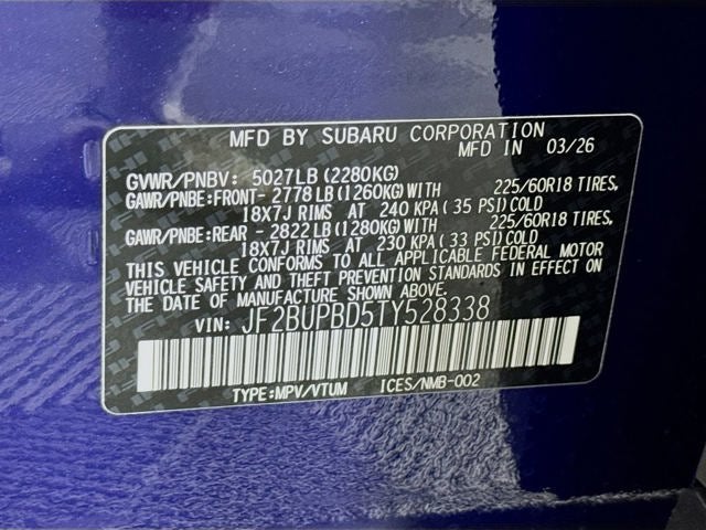 2026 Subaru OUTBACK Premium