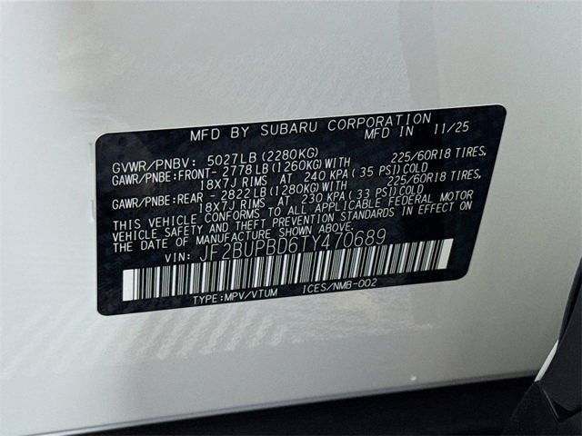 2026 Subaru OUTBACK Premium