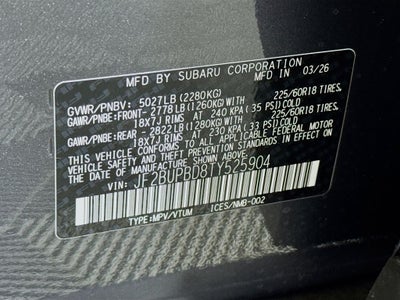 2026 Subaru OUTBACK Premium